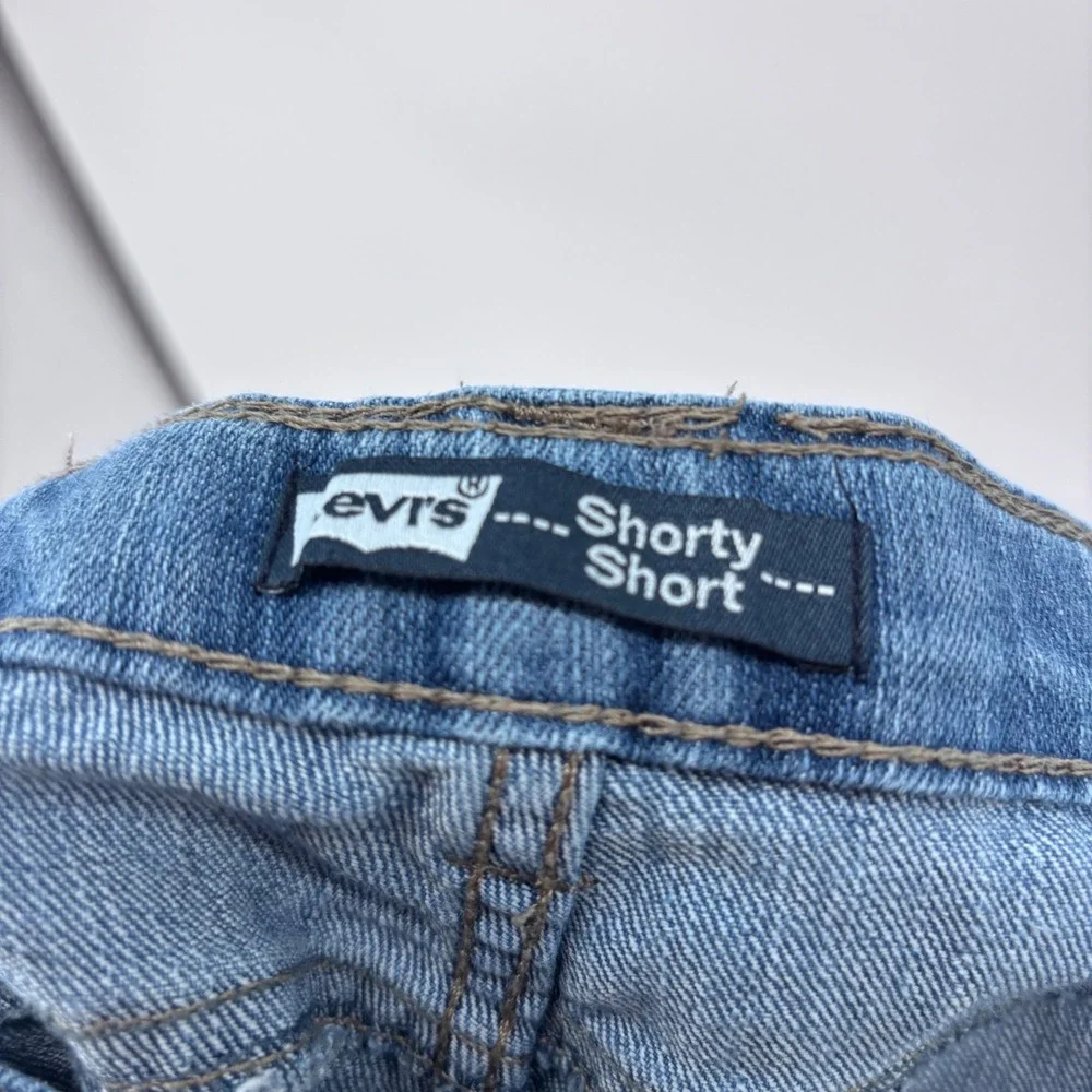 Levi Strauss &‎ Co. Denim Jean Shorts Girls Cuffed Hem Adjustable Waist